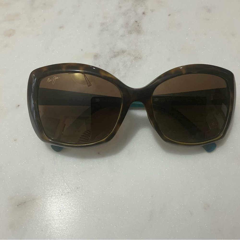 Maui Jim Brown Tortoise Oversized Women's Sunglasses